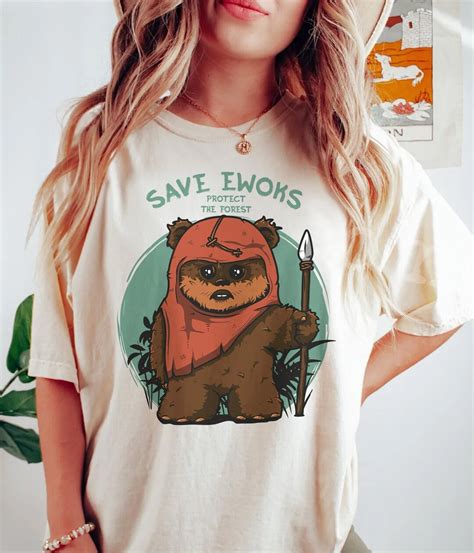 Star Wars Save Ewoks Protect The Forest Shirt Star Wars Etsy Canada