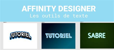 Tuto Maitriser Les Outils De Texte Dans Affinity Designer Sur Tuto