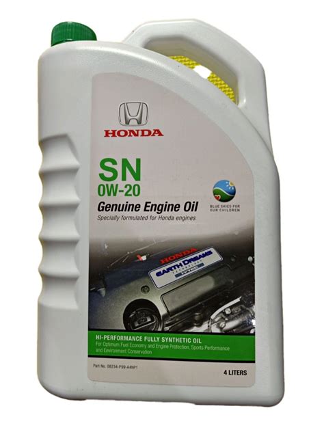 Genuine Honda Engine Oil Sae W Fully Synthetic Api Sn L Lazada Ph