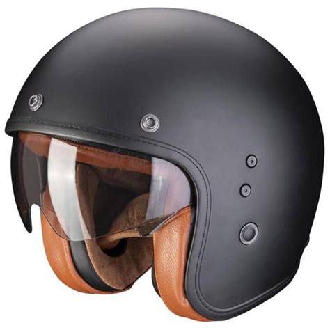 Scorpion Exo Belfast Evo Luxe Open Face Helmet Matt Black The Visor