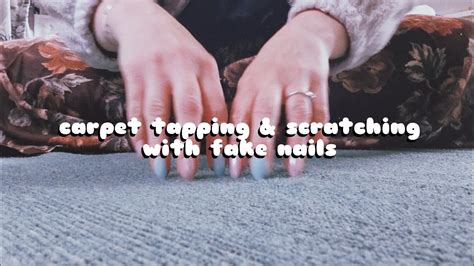 ASMR Carpet Tapping And Scratching With FAKE NAILS No Talking Lofi