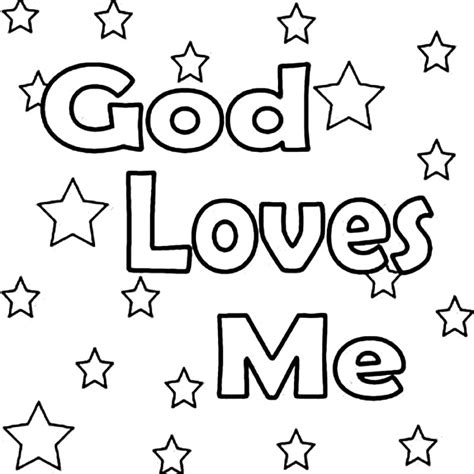 Free Printable God Loves Me Coloring Page Free Printable Coloring