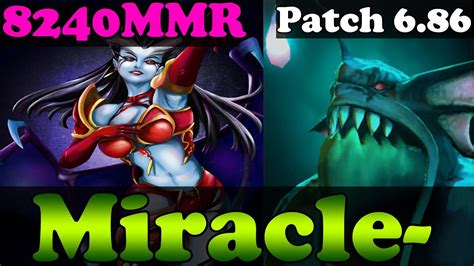 Dota 2 Patch 6 86 Miracle 8240 TOP 1 MMR Plays Queen Of Pain And