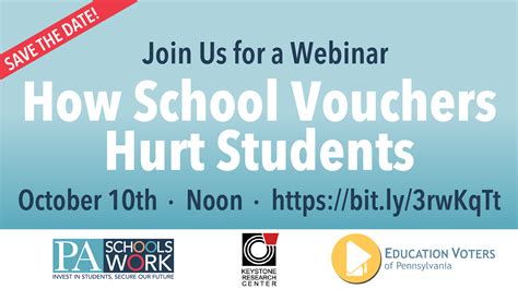 Webinar How School Vouchers Hurt Students Education Voters Pa