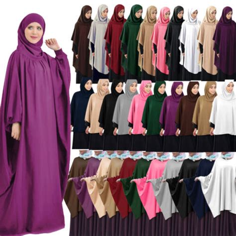 Buy Burqa Muslim Women Hijab Dress Overhead Prayer Arab Abaya Kaftan