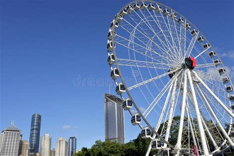 Wheel Of Brisbane Ferris Wheel On Brisbane S Southbank Editorial Photo