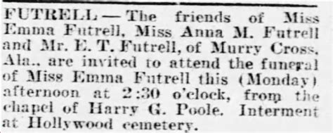 Martha Emma Futrell Find A Grave Memorial