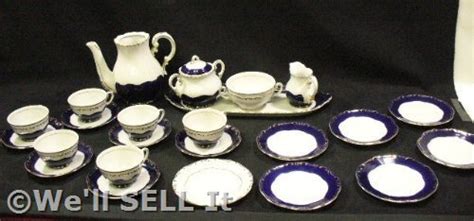 Antique Hungarian Zsolnay 6 Piece Tea Set China Vintage 17290810