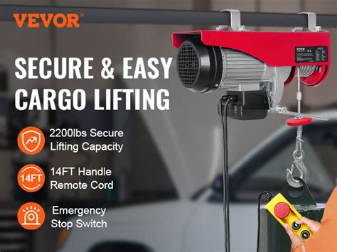 Vevor Electric Hoist Lbs Lifting Capacity W V Electric