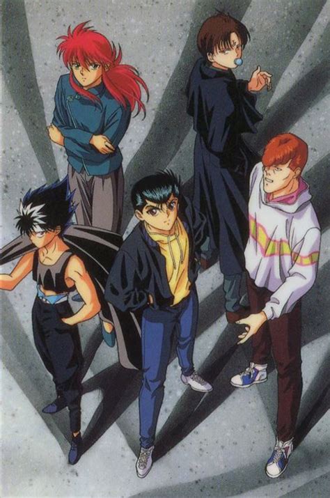 Kurama Hiei Urameshi Yusuke Kuwabara Kazuma And Koenma Yu Yu