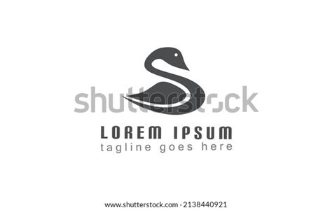 Letter S Swan Logo Design Template Stock Vector Royalty Free