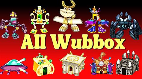 All Wubbox Gold Epic Updown Box My Singing Monsterskorobasych Youtube