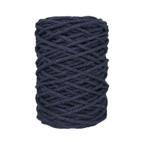 Corde Macramé souple 3 5 mm Bleu marine Comptoir du Fil