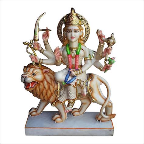 Polished Marble Lord Sherawali Mata Statue At Best Price In Alwar