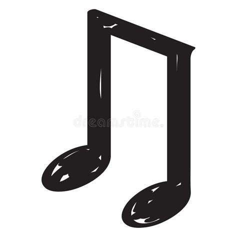 Sketch Of A Musical Note Stock Vector Illustration Of Artistic 101564967