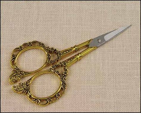 Victorian Embroidery Scissors With Gold Handles Generic By Ramco