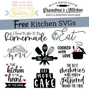 Free Kitchen SVG - My Designs In the Chaos