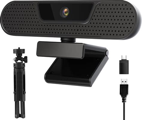 Vizolink 4k Webcam Computer Camera With 4 Noise Canceling Microphones For Computer