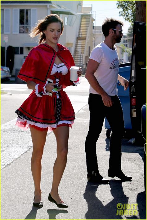 Alessandra Ambrosio Is A Red Hot Little Red Riding Hood Photo 3496383