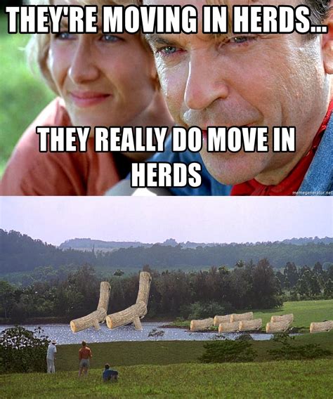 They Do Move In Herds Rjurassicworldevo