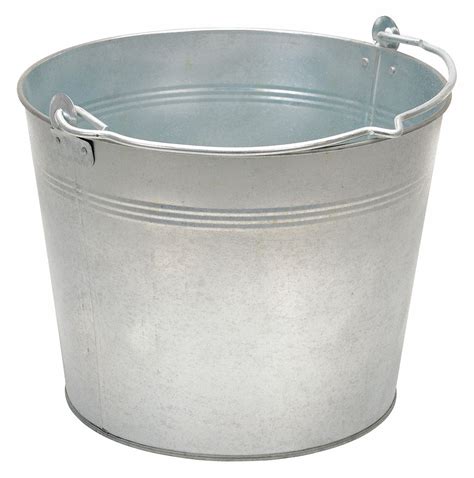 Grainger Approved Bucket 33 Gal Open Head 12 34 In 9 78 In Overall Ht Steel Round