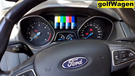 Ford Focus Mk3 Instrument Cluster Hidden Test Menu Youtube