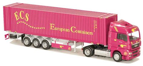 A W M Modell Lkw für ECS European Containers Zeebrugge