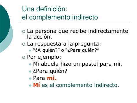 Ejemplos De Complemento Indirecto Y Definicion Yavendras Images