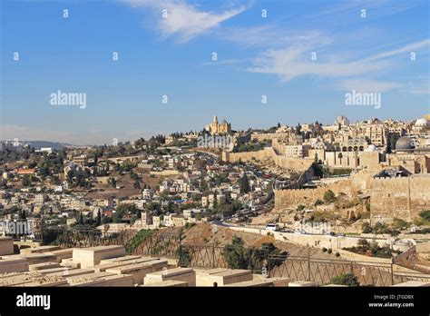 Dormition Abby St Peter In Gallicantu And Al Aqsa Mosque In A