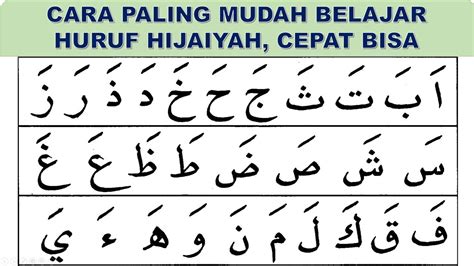 Huruf Hijaiyah Cara Paling Mudah Belajar Huruf Iqro Cepat Lancar Dan