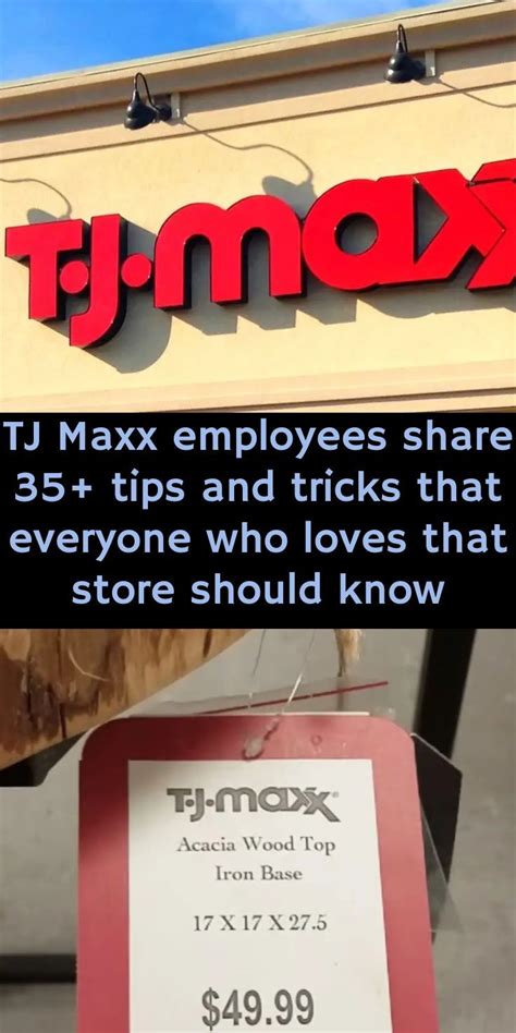 Tj Maxx Employees Share Tips And Tricks That Everyone Who Loves That