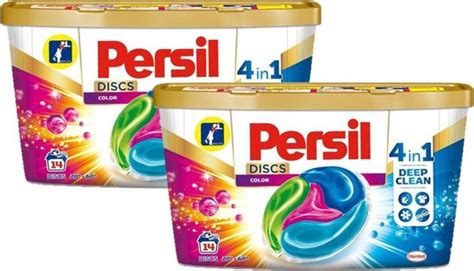 Persil Wasmiddel Discs Color 4in1 Wascapsules 28 Capsules 2x14