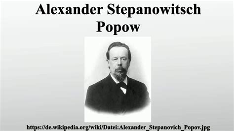 Alexander Stepanowitsch Popow YouTube