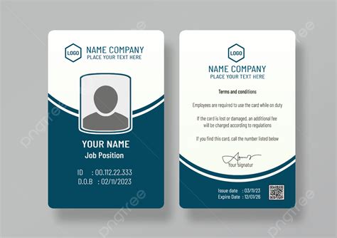 Simple Office Employee Identity Card Template Download On Pngtree