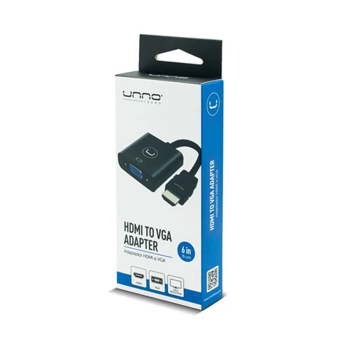 Adaptador Hdmi A Vgaad4202bk Unno Tekno