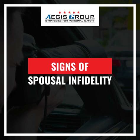 Signs of Spousal Infidelity - Aegis Group