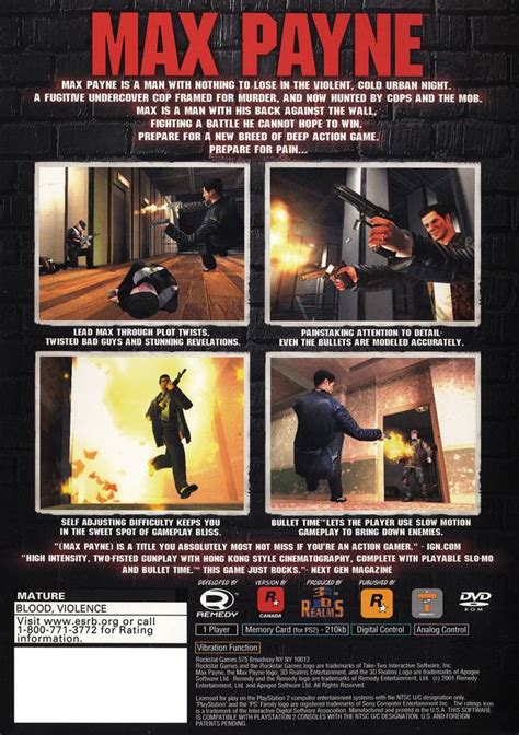 Max Payne Sony Playstation 2 Game