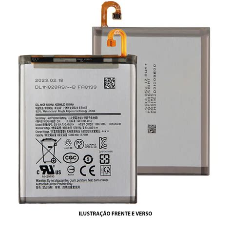 Bateria Samsung A7 A10 Eb Ba750abu Eb Ba750abun 1 Ano De Garantia