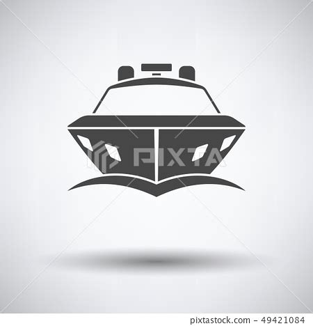 Motor Yacht Icon Front View Stock Illustration Pixta