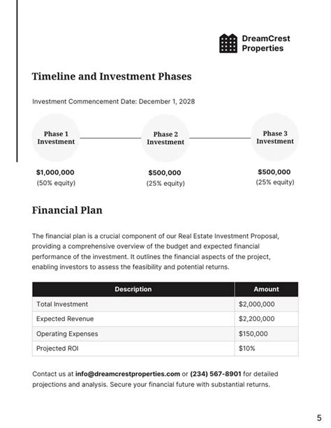 Grey White Clean Simple Real Estate Investment Proposal Template