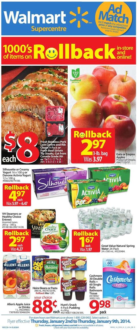 Walmart Supercentre(ON) flyer January 2 to 9