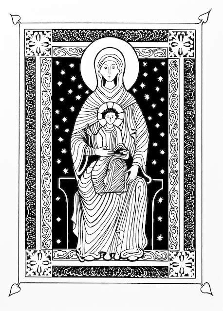 Pin On Catholic Line Art