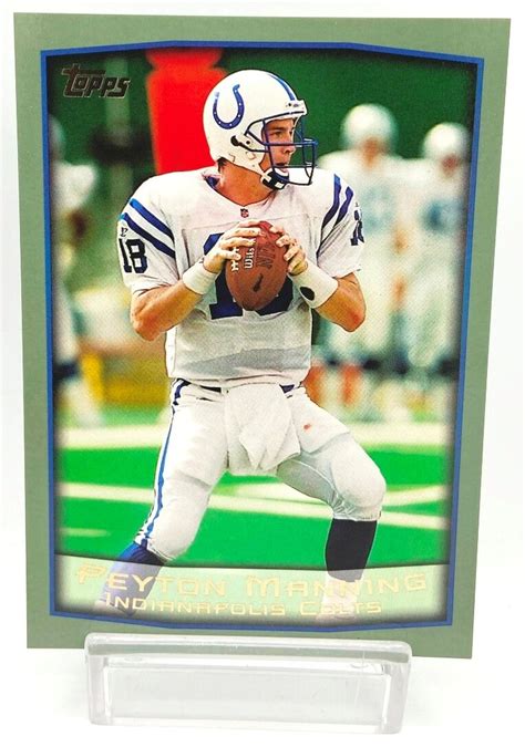 Vintage Topps Gold Label Nfl Peyton Manning Card Qb