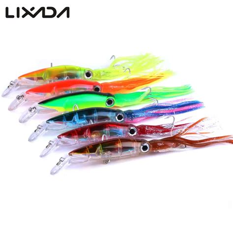 14cm / 40g Bionic Squid Baits Artificial Fishing Lures Hard Squid ...