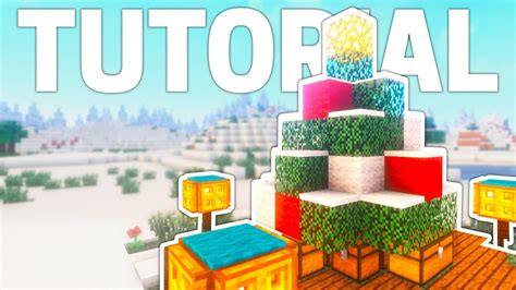 TUTORIAL ÁRBOL DE NAVIDAD EN MINECRAFT YouTube