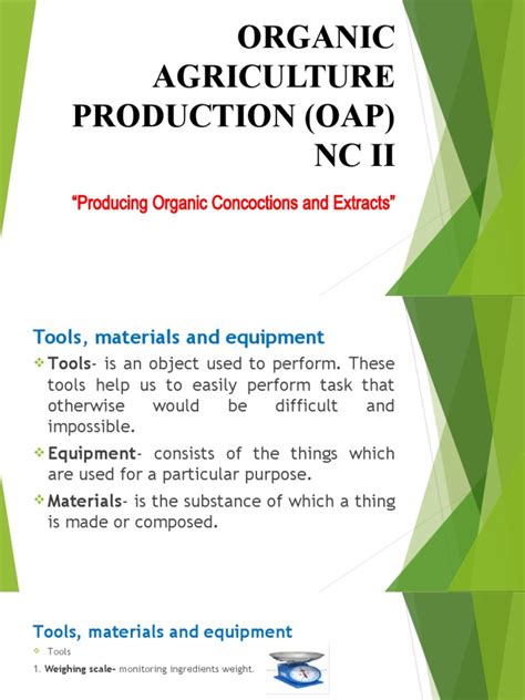 Ppp Organic Agriculture Production Oap Nc Ii Pdf Sugarcane Food