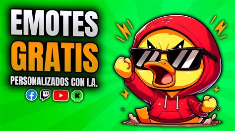 EMOTES GRATIS 2024 con I A para tus streams Cómo hacer emotes fácil