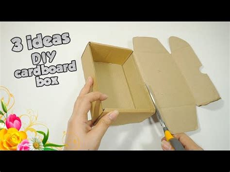 3 Easy Handmade Cardboard Box Ideas YouTube