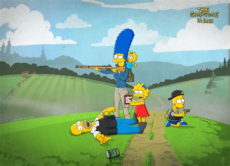 Wallpaper Illustration Cartoon The Simpsons Dayz Terrain