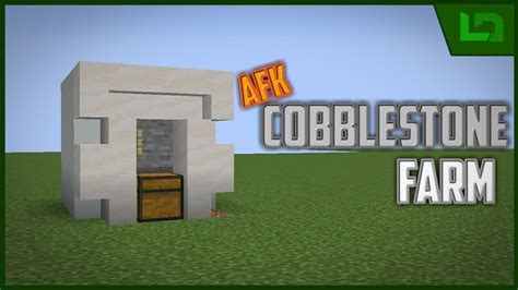 Afk Cobblestone Farm Minecraft Youtube